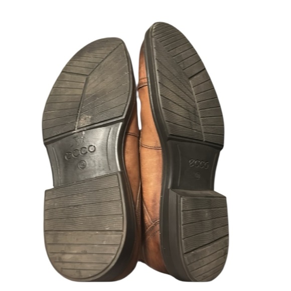 Ecco Men’s Brown Leather Dress Shoes – Size 9 –Comfort Sole business work event - Picture 3 of 15